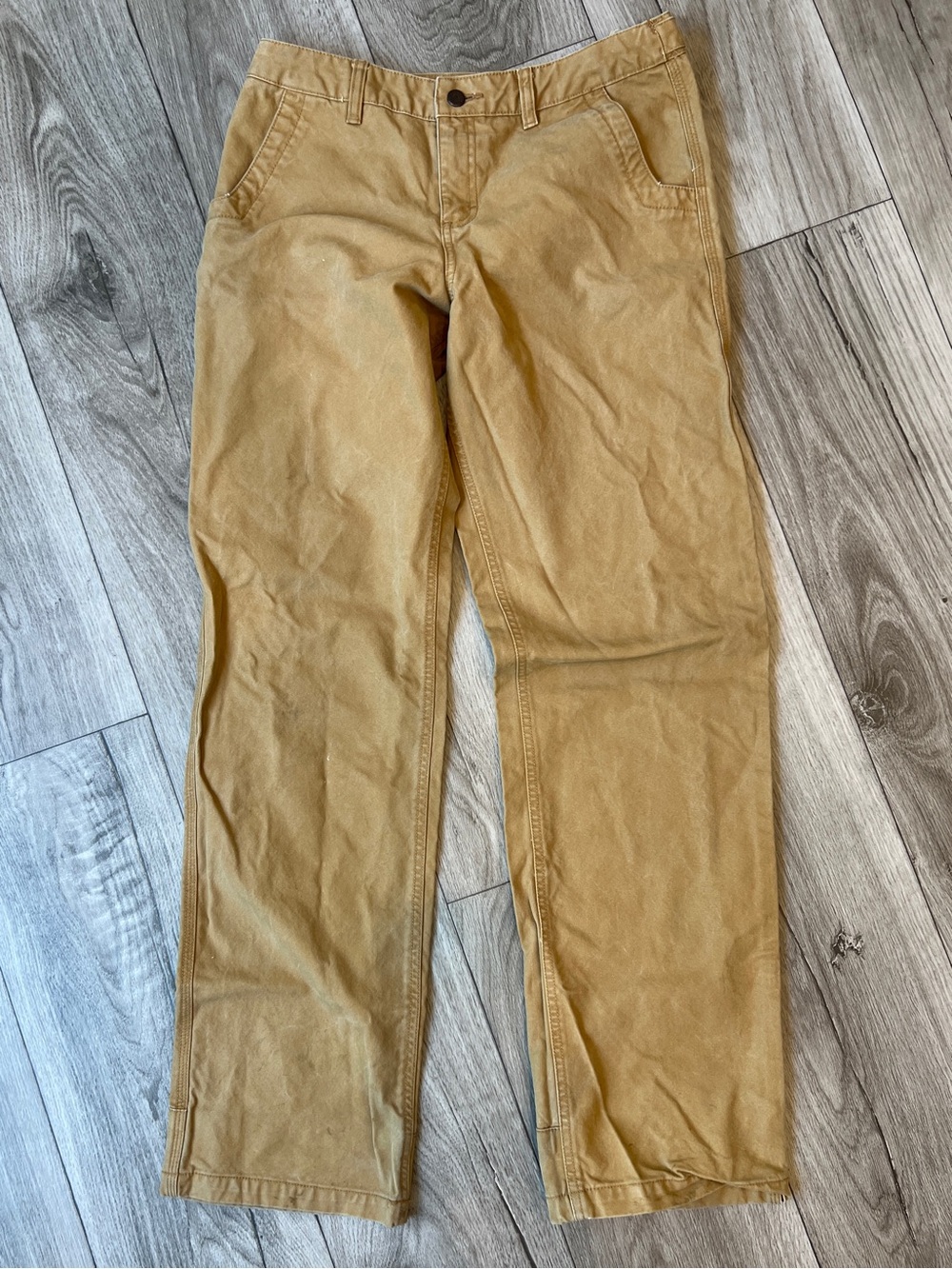 Mountain Khakis Women’s Work Pants 10 Long Tan Canvas Utility Pant